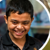 A smiling student